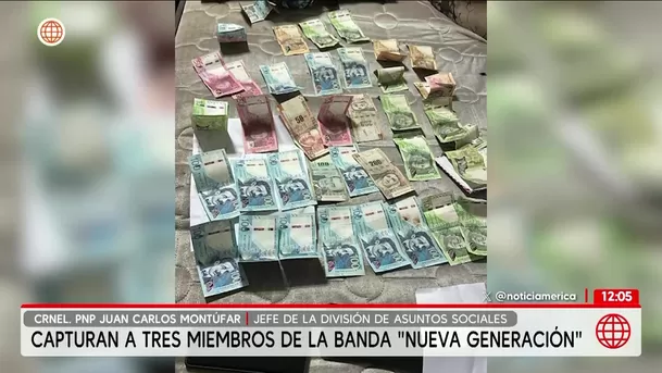 Capturan a integrantes de banda La Nueva Generación en San Juan de Lurigancho. Foto: América Noticias