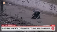 Capturan a ladrón que robó celular en San Juan de Miraflores