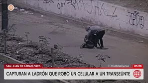 Capturan a ladrón que robó celular a joven en San Juan de Miraflores. Foto y video: América Noticias