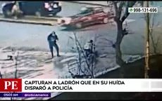 Capturan a ladrón que en su huida disparó a policía en Los Olivos - Noticias de olivos