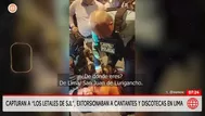 Capturan a Los Letales de SJL por extorsiones en Lima