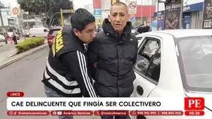 Cae delincuente que fingía ser colectivero en Lince. Foto y video: América Noticias