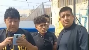 La PNP logró atrapar a este joven de 20 años de edad en una loza deportiva. / Video: América Noticias