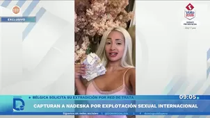 Capturan a Nadeska Widausky por explotación sexual internacional. Foto y video: Domingo al día