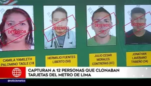 Organización criminal estaba integrada por doce personas.