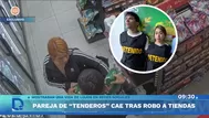 Capturan a pareja de tenderos que robaba en minimarkets