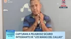 Capturan a peligroso sicario integrante de Los Maras del Callao 