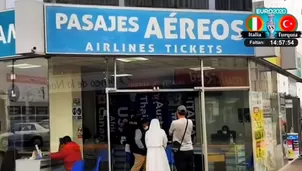 La intervención ocurrió en un Centro Comercial ubicado frente al aeropuerto. Foto: América Noticias