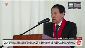 Capturan al presidente de la Corte Superior de Justicia de Apurímac. Foto y video: Unidad de investigación