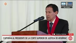 Capturan al presidente de la Corte Superior de Justicia de Apurímac. Foto y video: Unidad de investigación