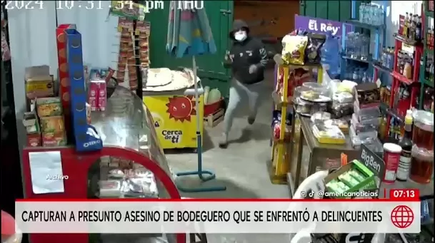 Cae alias Gordo Juan por el asesinato de bodeguero en Manchay/ América Noticias