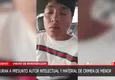 Capturan a presunto asesino de crimen de menor