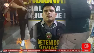 Capturan a presunto extorsionador con arma robada en SJL. Foto y video: América TV