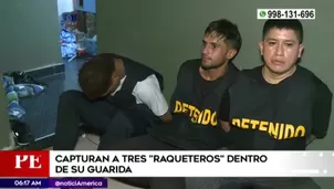 Detenidos se tratan de dos ciudadanos extranjeros y un peruano / Fuente: América Noticias