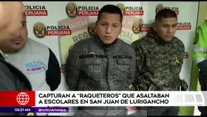 Raqueteros en San Juan de Lurigancho. América Noticias
