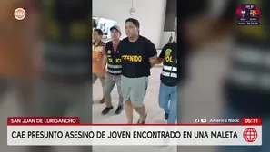 Capturan en San Juan de Lurigancho a presunto asesino de joven hallado en una maleta. Foto y video: América Noticias