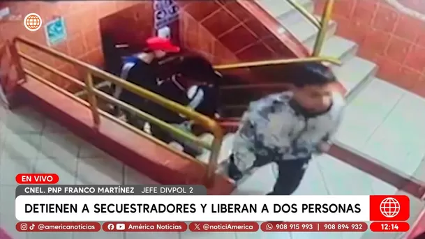 Detienen a secuestradores y liberan a dos personas en El Agustino. Foto: América Noticias