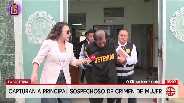 Capturan a sospechoso de asesinar a mujer en La Victoria. Foto: América Noticias Capturan a sospechoso de asesinar a mujer en La Victoria. Foto: América Noticias