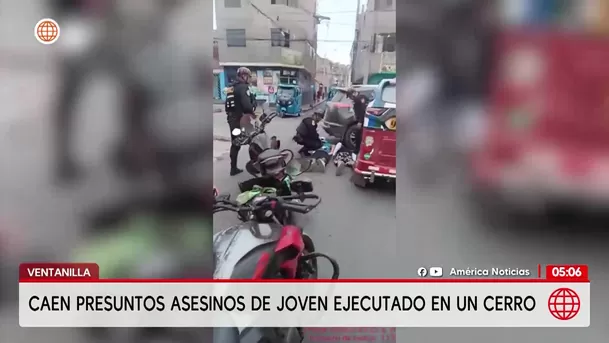 Capturan a tres jóvenes sospechosos de ejecutar a un hombre en un cerro de Ventanilla. Foto: América Noticias