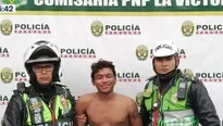 Fue capturado tras llevarse moto policial. Foto: Canal N