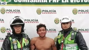 Fue capturado tras llevarse moto policial. Foto: Canal N