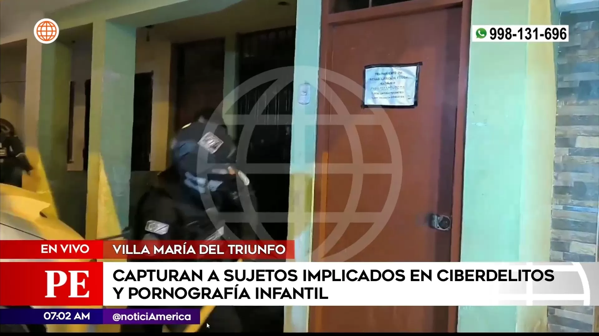 Agentes llegaron en la madrugada | Imagen: América Noticias