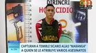 Capturan a terrible sicario alias “Maranga”