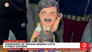 Vendedores de drogas rendían culto a Pablo Escobar en San Juan de Lurigancho. Foto y video: América Noticias