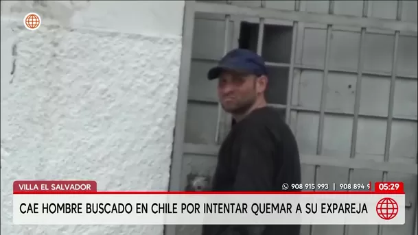 Capturan en Villa El Salvador a hombre buscado por la justicia de Chile. Foto: América Noticias Capturan en Villa El Salvador a hombre buscado por la justicia de Chile. Foto: América Noticias