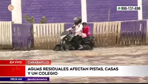 Aguas residuales en Carabayllo. Foto y video: América Noticias