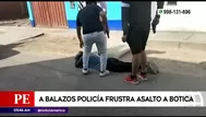 Carabayllo: A balazos policías frustran asalto a botica