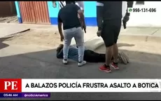 Carabayllo: A balazos policías frustran asalto a botica - Noticias de asalto