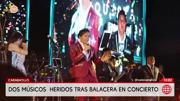 Balean a músicos de "Carlos Miguel y Orquesta" durante concierto en Carabayllo. Foto: América Noticias