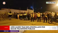 Bus atropelló y mató a niño en Carabayllo. Foto y video: América Noticias