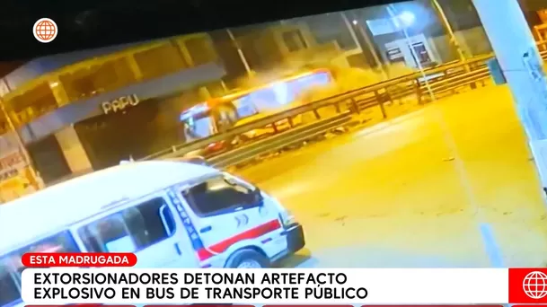 Carabayllo: Extorsionadores detonaron artefacto explosivo en bus de transporte público - Foto: América Noticias