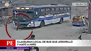 Clausuran local de bus que atropelló y mató a niño en Carabayllo. Foto y video: América Noticias