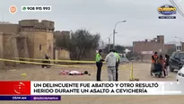 Delincuente abatido en Carabayllo. Foto y video: América Noticias