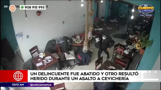 Delincuente abatido en Carabayllo. Foto: América Noticias