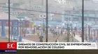 Carabayllo: dos grupos de construcción civil se enfrentaron a balazos frente a colegio