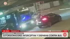 Carabayllo: Extorsionadores disparan contra bus con pasajeros