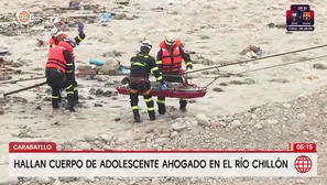 Hallan cuerpo de adolescente que murió ahogado en el río Chillón en Carabayllo. Foto y video: América Noticias