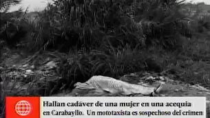 Mujer fue hallada sin vida en acequia. Foto: captura de TV