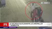 Hombre golpeado y atropellado en Carabayllo. Foto y video: América Noticias