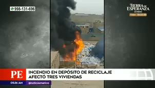 Incendio en Carabayllo. Foto y video: América Noticias