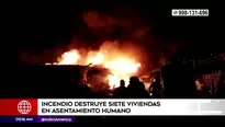 Incendio en Carabayllo. América Noticias