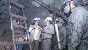 Ministra de Energía y Minas con mineros formalizados en Carabayllo. Foto: MEM