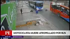 Carabayllo: Motociclista murió atropellado por bus de transporte público