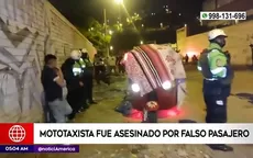 Carabayllo: Mototaxista fue asesinado por falso pasajero - Noticias de cristiano-lionel-junior