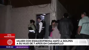 Mujer asesinó a su hijo de 7 años. América Noticias