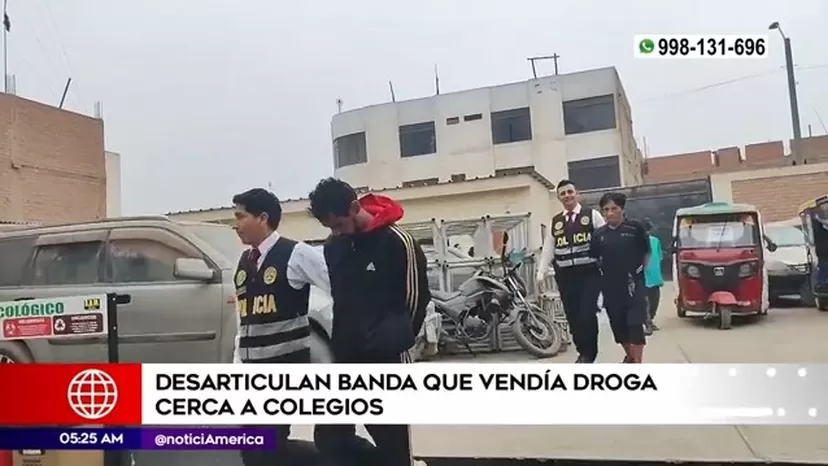 Carabayllo: Policía desarticuló banda que vendía droga cerca de colegios
